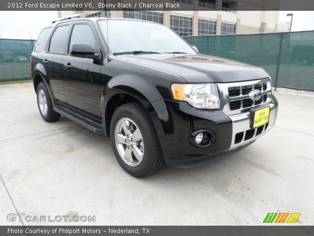 2012 Ford Escape Limited V6 in Ebony Black