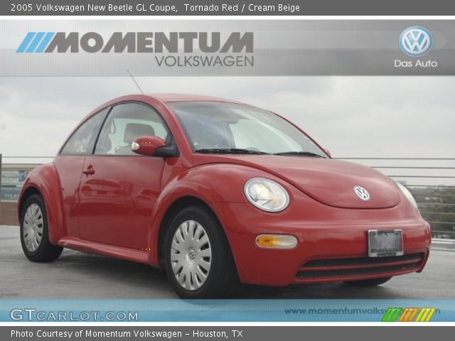 2005 Volkswagen New Beetle GL Coupe in Tornado Red