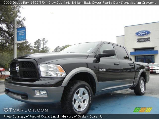 2009 Dodge Ram 1500 TRX4 Crew Cab 4x4 in Brilliant Black Crystal Pearl
