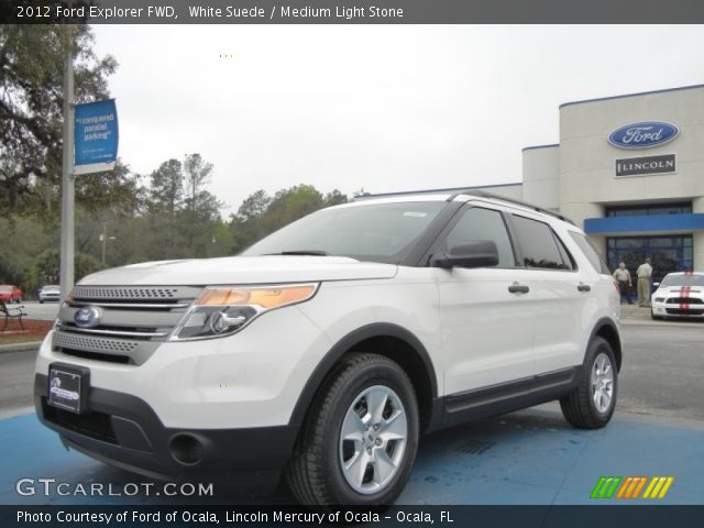 2012 Ford Explorer FWD in White Suede