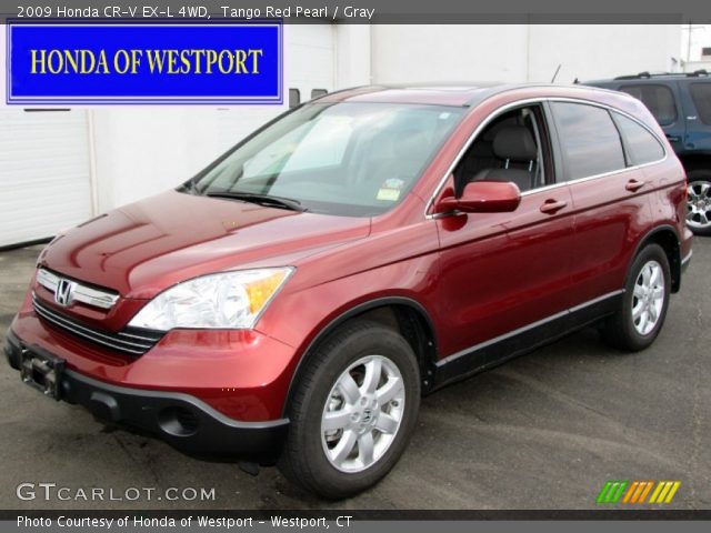 2009 Honda CR-V EX-L 4WD in Tango Red Pearl