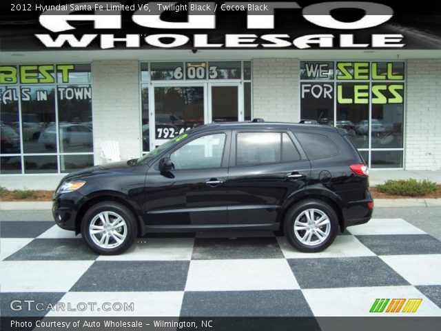 2012 Hyundai Santa Fe Limited V6 in Twilight Black