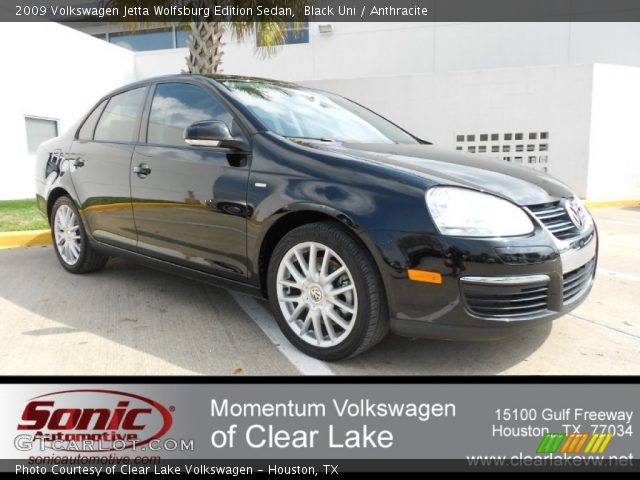 2009 Volkswagen Jetta Wolfsburg Edition Sedan in Black Uni