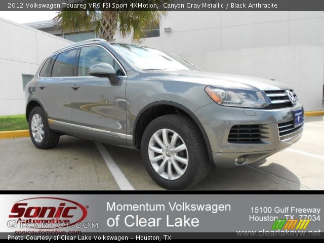 2012 Volkswagen Touareg VR6 FSI Sport 4XMotion in Canyon Gray Metallic