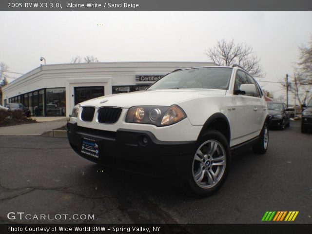 2005 BMW X3 3.0i in Alpine White