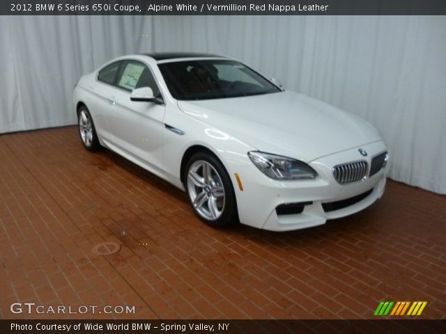 2012 BMW 6 Series 650i Coupe in Alpine White