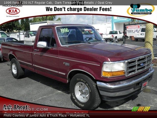 1996 Ford F150 XLT Regular Cab in Dark Toreador Red Metallic