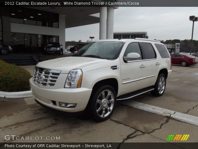 2012 Cadillac Escalade Luxury in White Diamond Tricoat