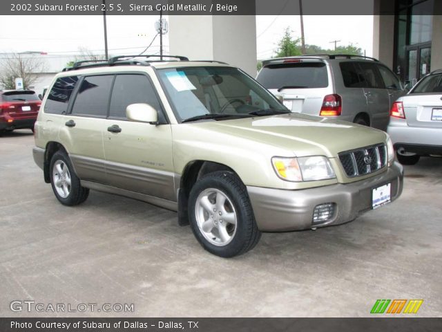 2002 Subaru Forester 2.5 S in Sierra Gold Metallic