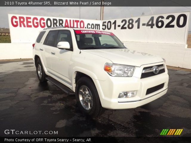 2010 Toyota 4Runner SR5 in Blizzard White Pearl