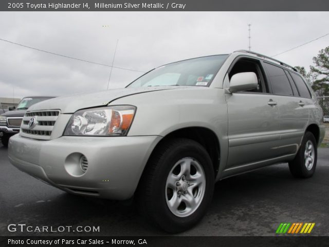 2005 Toyota Highlander I4 in Millenium Silver Metallic