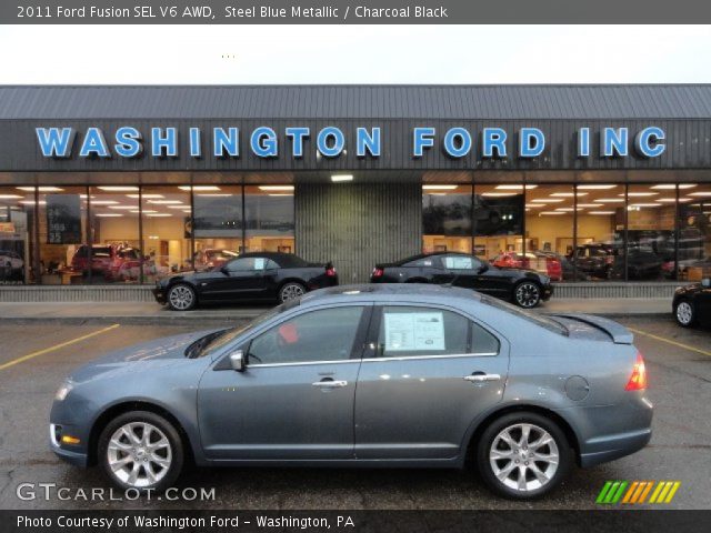 2011 Ford Fusion SEL V6 AWD in Steel Blue Metallic