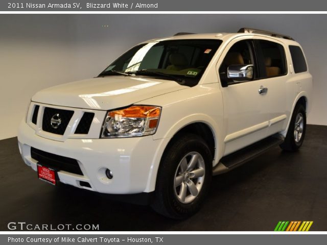 2011 Nissan Armada SV in Blizzard White