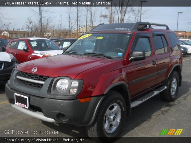 2004 Nissan Xterra SE 4x4 in Thermal Red Metallic