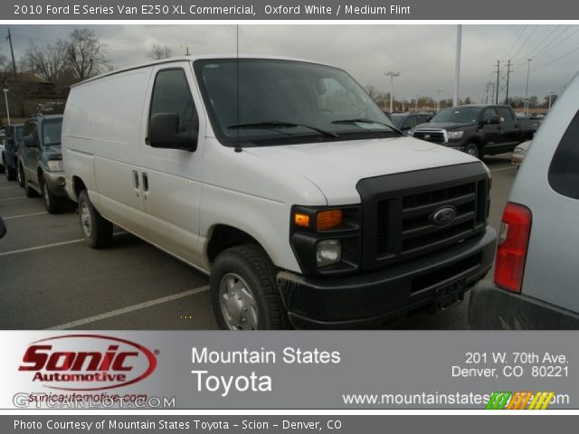 2010 Ford E Series Van E250 XL Commericial in Oxford White