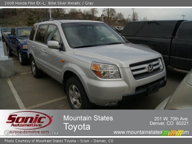 2008 Honda Pilot EX-L in Billet Silver Metallic