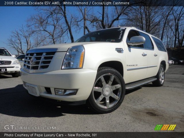 2008 Cadillac Escalade ESV AWD in White Diamond
