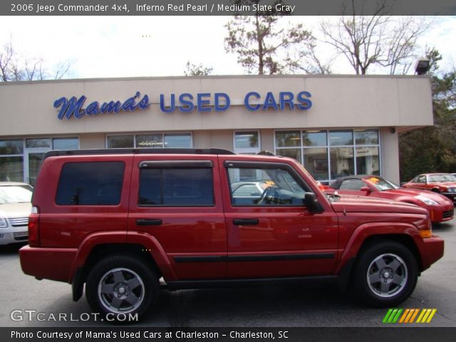 2006 Jeep Commander 4x4 in Inferno Red Pearl
