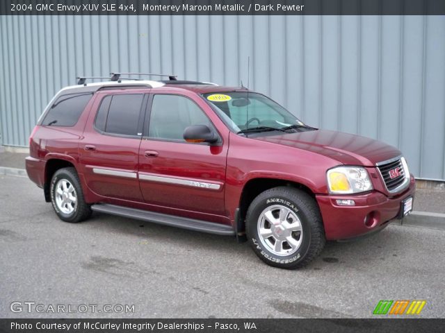 2004 GMC Envoy XUV SLE 4x4 in Monterey Maroon Metallic