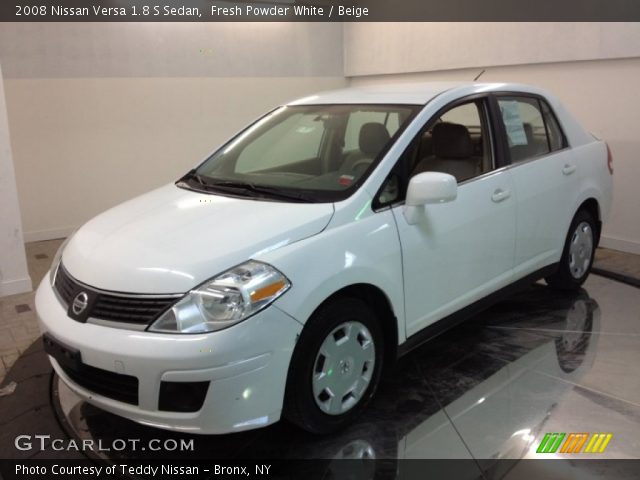 2008 Nissan Versa 1.8 S Sedan in Fresh Powder White