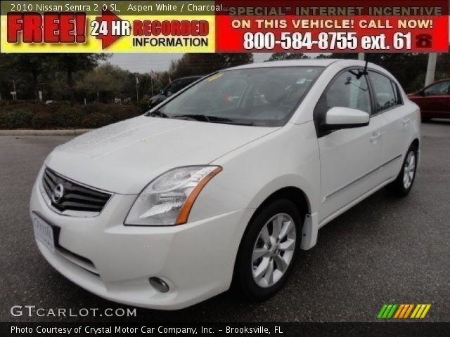 2010 Nissan Sentra 2.0 SL in Aspen White
