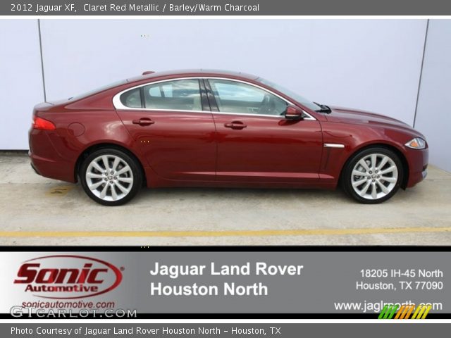 2012 Jaguar XF  in Claret Red Metallic