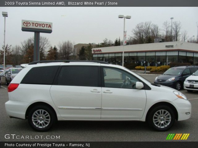 2009 Toyota Sienna Limited AWD in Blizzard White Pearl