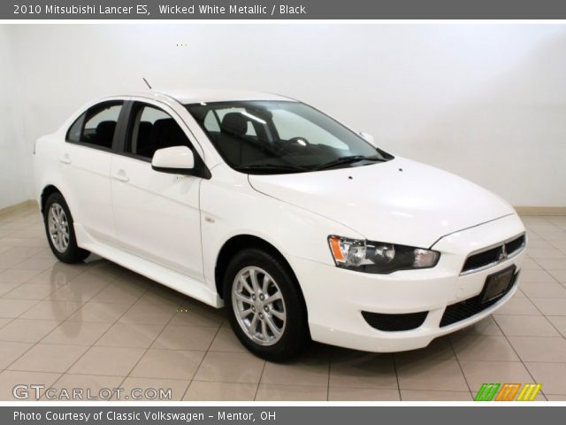 2010 Mitsubishi Lancer ES in Wicked White Metallic
