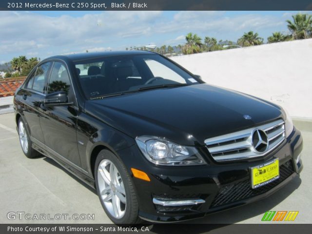 2012 Mercedes-Benz C 250 Sport in Black
