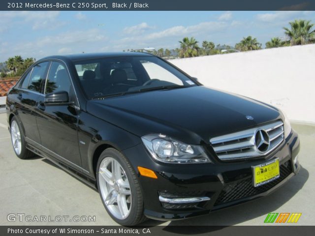 2012 Mercedes-Benz C 250 Sport in Black