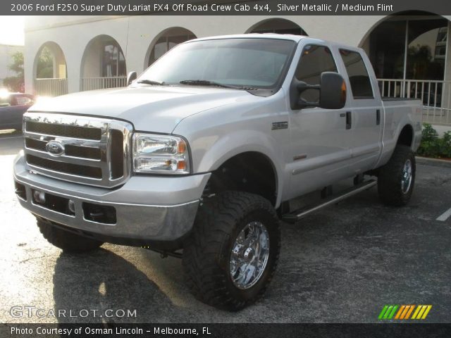 2006 Ford F250 Super Duty Lariat FX4 Off Road Crew Cab 4x4 in Silver Metallic