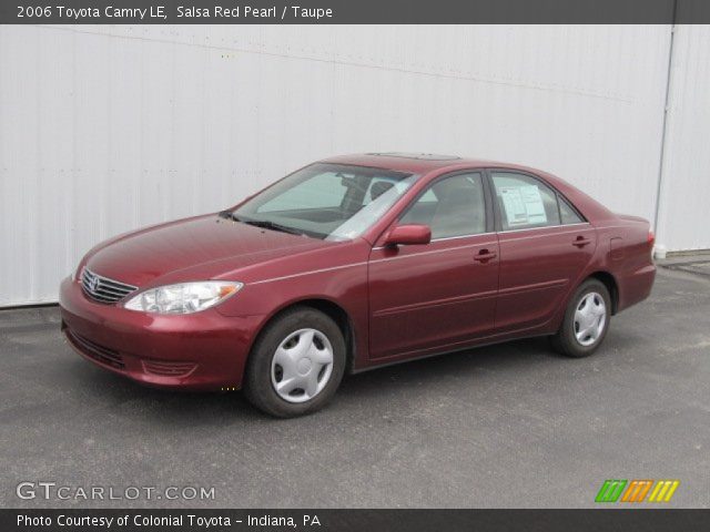 2006 Toyota Camry LE in Salsa Red Pearl