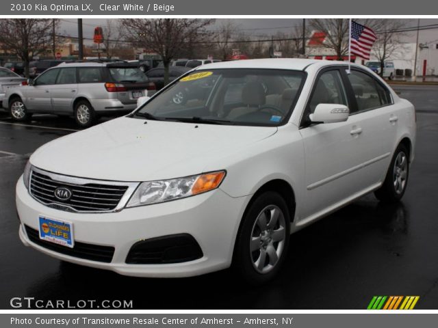 2010 Kia Optima LX in Clear White