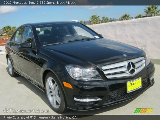 2012 Mercedes-Benz C 250 Sport in Black