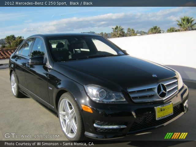2012 Mercedes-Benz C 250 Sport in Black