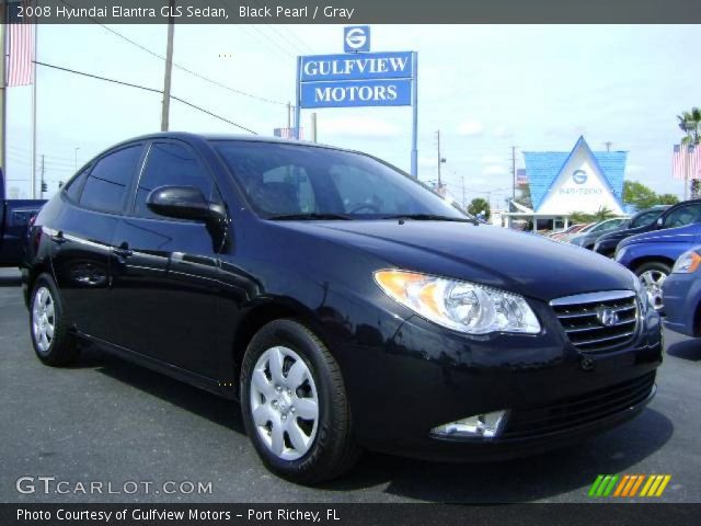 2008 Hyundai Elantra GLS Sedan in Black Pearl