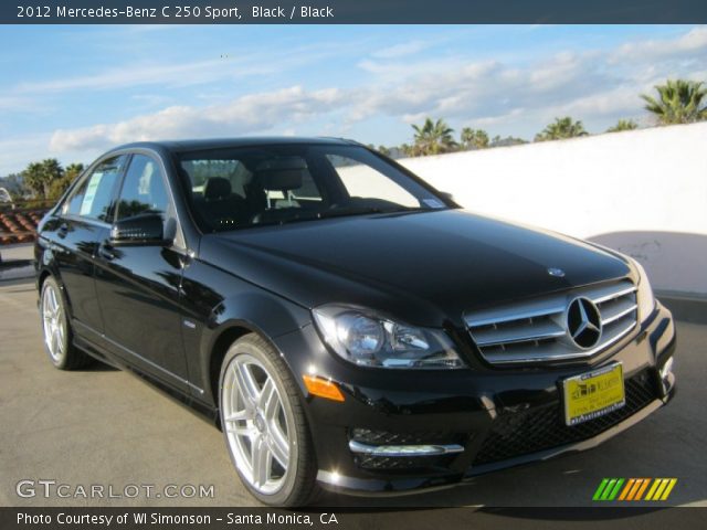 2012 Mercedes-Benz C 250 Sport in Black