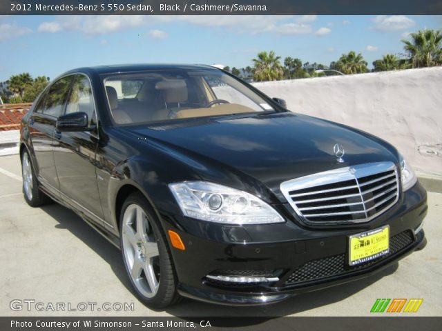 2012 Mercedes-Benz S 550 Sedan in Black