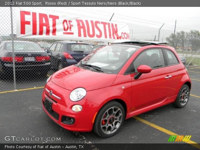 2012 Fiat 500 Sport in Rosso (Red)