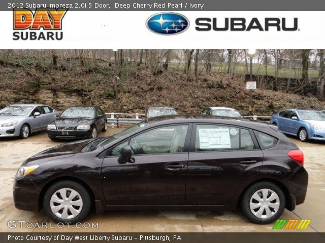 2012 Subaru Impreza 2.0i 5 Door in Deep Cherry Red Pearl