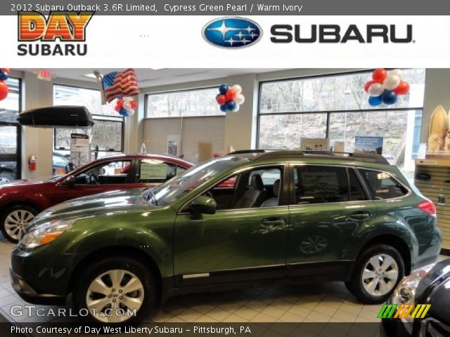 2012 Subaru Outback 3.6R Limited in Cypress Green Pearl