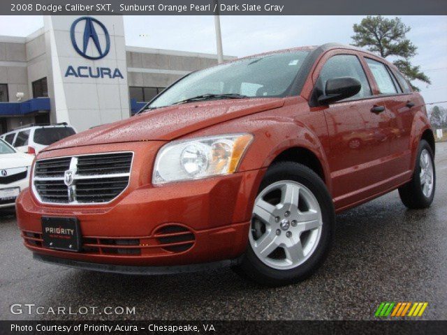 2008 Dodge Caliber SXT in Sunburst Orange Pearl