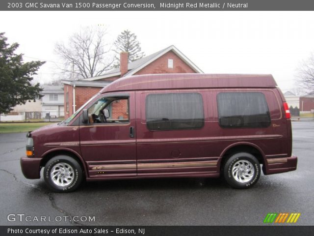 2003 GMC Savana Van 1500 Passenger Conversion in Midnight Red Metallic