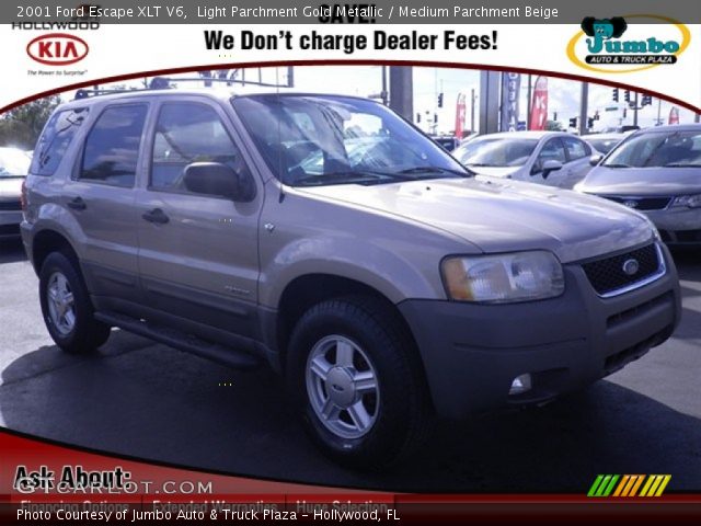 2001 Ford Escape XLT V6 in Light Parchment Gold Metallic
