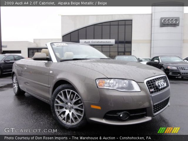 2009 Audi A4 2.0T Cabriolet in Alpaka Beige Metallic