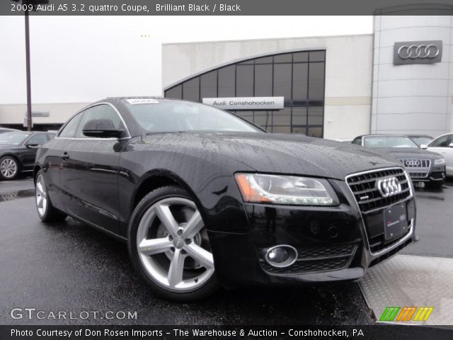 2009 Audi A5 3.2 quattro Coupe in Brilliant Black