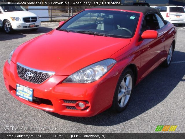 2007 Toyota Solara SLE V6 Convertible in Absolutely Red