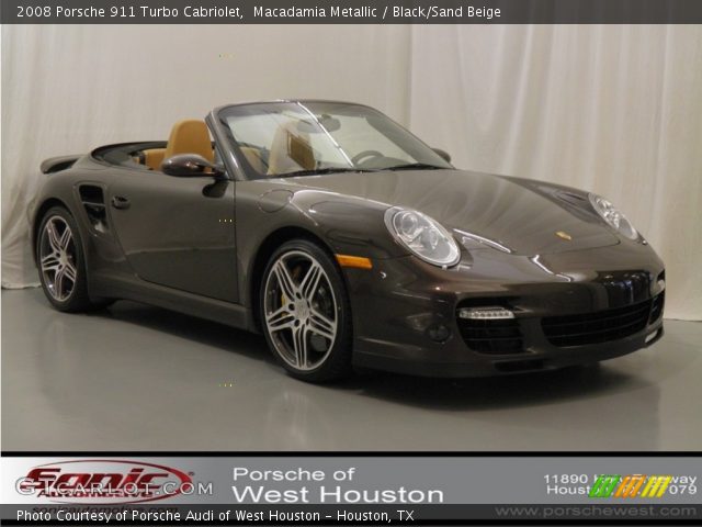 2008 Porsche 911 Turbo Cabriolet in Macadamia Metallic
