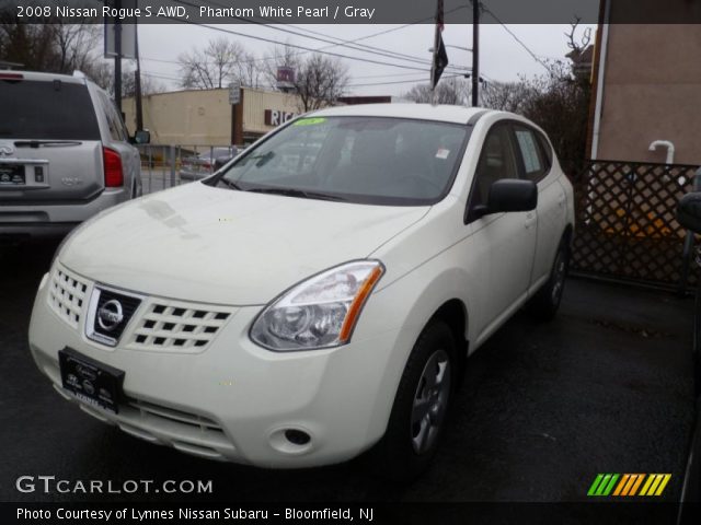 2008 Nissan Rogue S AWD in Phantom White Pearl