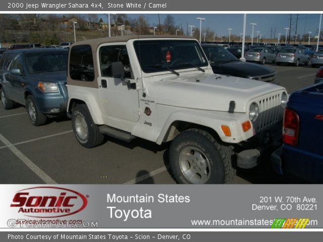 2000 Jeep Wrangler Sahara 4x4 in Stone White